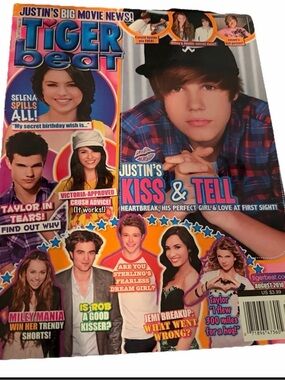 Tiger Beat Magazine August 2010 Justin Bieber